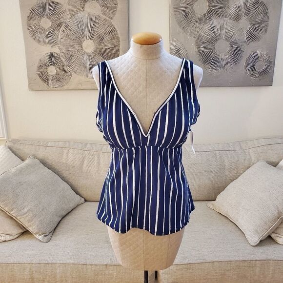 Raisins Curve Shore Thing Tanzania Tankini Top 18W - Picture 3 of 11